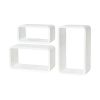 Set Longcube 500x300x200 mm, alb lucios - White