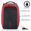 15.6" Bobby anti-theft backpack, Red, P705.544