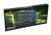 Gaming Keyboard Genius SCORPION K220, 12 Fn Hotkeys, Spill-resistant, 7 color backlight, Black, USB