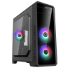 Case ATX GAMEMAX G561-FRGB, w/o PSU, 3x120mm, RGB, Transparent panel, USB3.0, Black