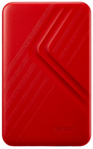 1.0TB (USB3.1) 2.5" Apacer AC236 Ultra-Slim Portable Hard Drive, Red