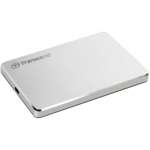 1.0TB (USB3.1/Type-C) 2.5" Transcend "StoreJet 25C3S", Silver