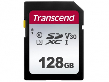 128GB SDXC Card (Class 10)  UHS-I, U3, Transcend 300S