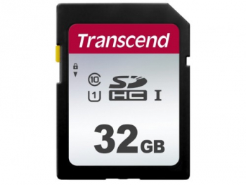 32GB  SDHC Card (Class 10) UHS-I, U1, Transcend 300S