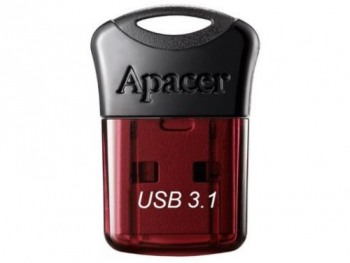 Apacer "AH157", Black/Red Cap, Super-Mini