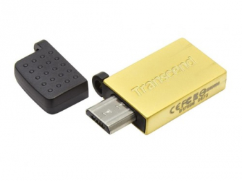 Transcend "JetFlash 380", Gold, Metal Case