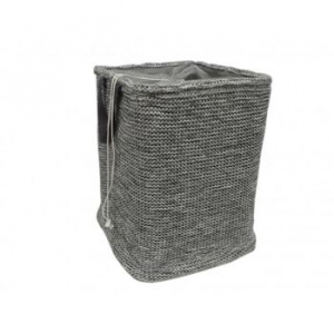 Coș tricot cu cordon 400x400x550 mm, gri