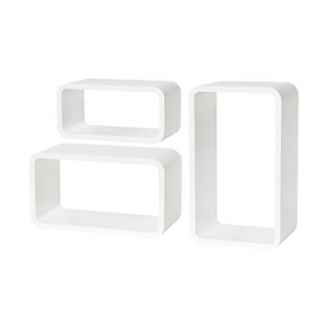 Set Longcube 500x300x200 mm, alb lucios - White