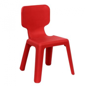 Scaun din plastic pentru copii, 420x400x330 mm, roșu