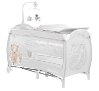 Playpen Kikka Boo Dolce Sonno Grey Best Friends 2 levels