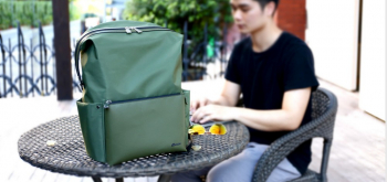 Backpack Remax Double 566, for Laptop 15,6" & City Bags, Green