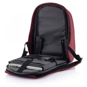 Backpack Bobby Hero Regular, anti-theft, P705.294 for Laptop 15.6" & City Bags, Red 