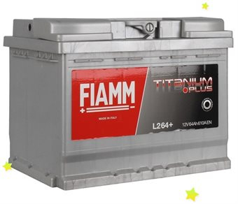 Fiamm - 7903782 L2 64+ L2 Titan PL EK41 P+(610 A) /auto acumulator electric