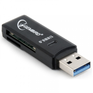 USB2.0/3.0 Card Reader Gembird "UHB-CR3-01", Black, (All-in-1)