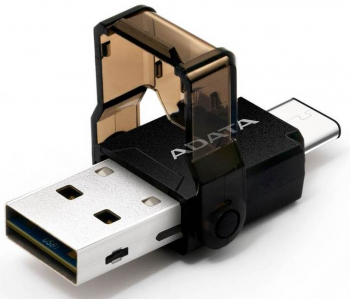 Card Reader ADATA "USB-C OTG READER" Black, USB3.1/Type-C (MicroSD)
