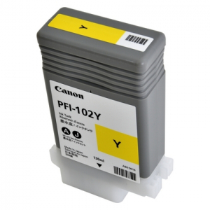 Ink Cartridge Canon PFI-102Y yellow,130ml for iPF765,760,755,750,720,710,700,655,650,610,605