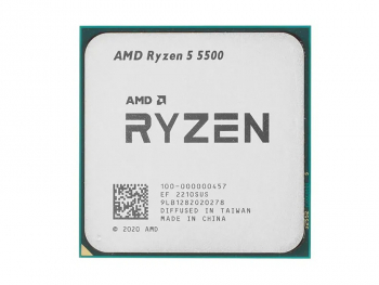 CPU AMD Ryzen 5 5500  (3.6-4.2GHz, 6C/12T, L2 3MB, L3 16MB, 7nm, 65W), Socket AM4, OEM+Cooler