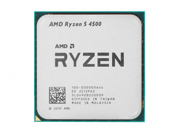 CPU AMD Ryzen 5 4500  (3.6-4.1GHz, 6C/12T, L2 3MB, L3 8MB, 7nm, 65W), Socket AM4, OEM+Cooler