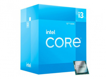 CPU Intel Core i3-12100 3.3-4.3GHz (4P+0E/8T,12MB,S1700, 10nm, Integ. UHD Graphics 730, 60W) Box