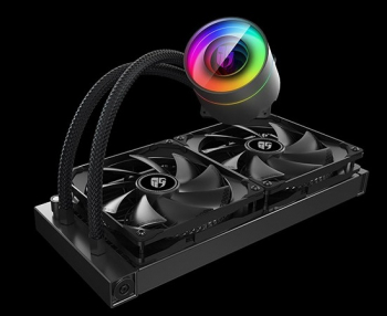 AIO Liquid Cooling Deepcool "CASTLE 280EX" (<39.8dBA, 97.03CFM, 2x140mm, RGB LED, 1600g.)