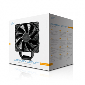 AC Deepcool "GAMMAXX GTE V2 BLACK" (<27.8dBA, 500-1650RPM, 65.5CFM, 120mm,130W, 650g.)