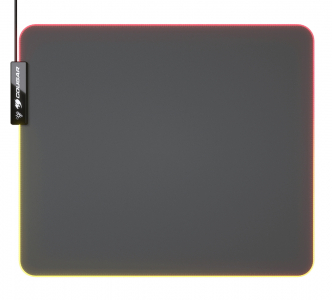 Gaming Mouse Pad Cougar NEON, 350 x 300 x 4 mm, Cloth/Rubber, RGB, Black