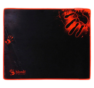 Gaming Mouse Pad Bloody B-080S, 430 x 350 x 2mm, Cloth/Rubber, Anti-fray stitching, Black/Red