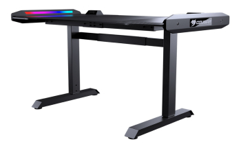 Gaming Desk Cougar MARS, Width 1500mm, Heigh 750 / 800 / 850 mm, Dual-sided RGB Lighting Effects