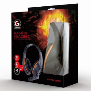  Gaming Headset GMB GHS-05-O, 40mm driver, 20-20000Hz, 32 Ohm, 102 db, 0.250g, 3.5mm, Black/Orange