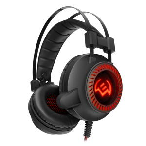 Gaming Headset SVEN AP-U840MV, 50mm drivers, 20-20000Hz, 32 Ohm, 115dB, 307g., 3.5mm, Black/Red