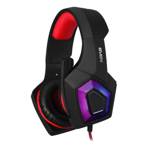 Gaming Headset SVEN AP-U880MV, 40mm drivers, 20-20000Hz, 32 Ohm, 108dB, 262g., 3.5mm, Black/Red