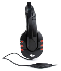  Gaming Headset GMB GHS-402, 40mm driver, 20-20000Hz, 32 Ohm, 105 db, 0.225g, 3.5mm, Black/Red