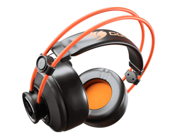 Gaming Headset Cougar Immersa Ti, 40mm driver, 	20Hz-20KHz, 32 Ohm, 97dB, 387g,, 3.5mm, Black/Orange
