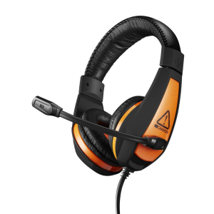 Gaming Headset Canyon Star Raider, 40mm drivers, 20-20000Hz, 32 Ohm, 100dB, 2x3.5mm, Black/Orange