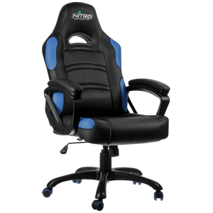 Gaming Chair Gamemax GCR07, Maximum load 125 kg, Rocking mechanism, Black/Blue
