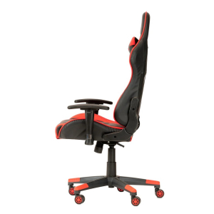 Gaming Chair Havit GC932, Headrest & Lumbar cushion, 2D Armrest, 166 degrees, Black/Red