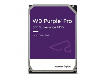 3.5" HDD 22.0TB-SATA-512MB Western Digital  "Purple Pro (WD221PURP)", Surveillance, CMR 