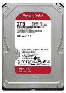 3.5" HDD  2.0TB-SATA - 256MB  Western Digital " Red (WD20EFAX)", NAS, SMR