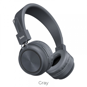 Bluetoth Headphones Hoco W25 Gray, with Microphone