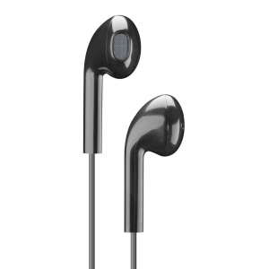Cellular LIVE EGG-capsule earphone with mic, Black