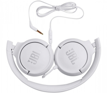 Headphones  JBL T500 White, On-ear.