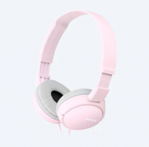 Headphones  SONY  MDR-ZX110AP, Mic on cable,  4pin 3.5mm jack L-shaped, Cable: 1.2m, Pink