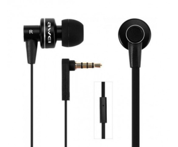 Awei earphones, Es-900i, Black