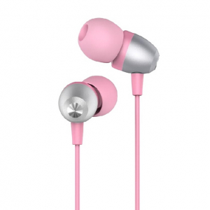 Joyroom earphones E106s, Metal stereo, 3.5mm, Pink