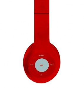 Bluetooth HeadSet Freestyle"SoloFH0915" RED, 3.5mm jack, Mic, MicroSD slot, FM, USBcharg,400mAh