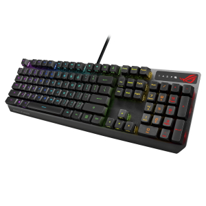 Gaming Keyboard Asus Strix Scope RX, Optical, for FPS, Aura Sync RGB, IP56, USB 2.0 passthrough, USB