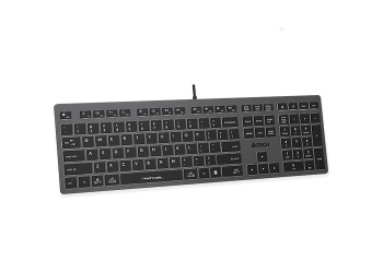 Keyboard A4Tech FX60, 12 Fn keys, Ultra slim, Scissor Switch Keys, Chocolate Keycaps, Splash Proof, 