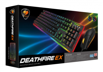 Gaming Keyboard & Mouse Cougar Deathfire EX, 8-Effect Multicolour Backligh, FN Key, Win Lock, USB
