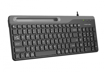Keyboard A4Tech FK25, 12 Fn keys, Ultra Slim, Smartphone Cradle, Laser Inscribed Keys, Chocolate Key