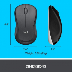 Wireless Keyboard & Mouse Logitech MK540, Spill-resistant, Quiet typing, Palm rest, Media Control, 1